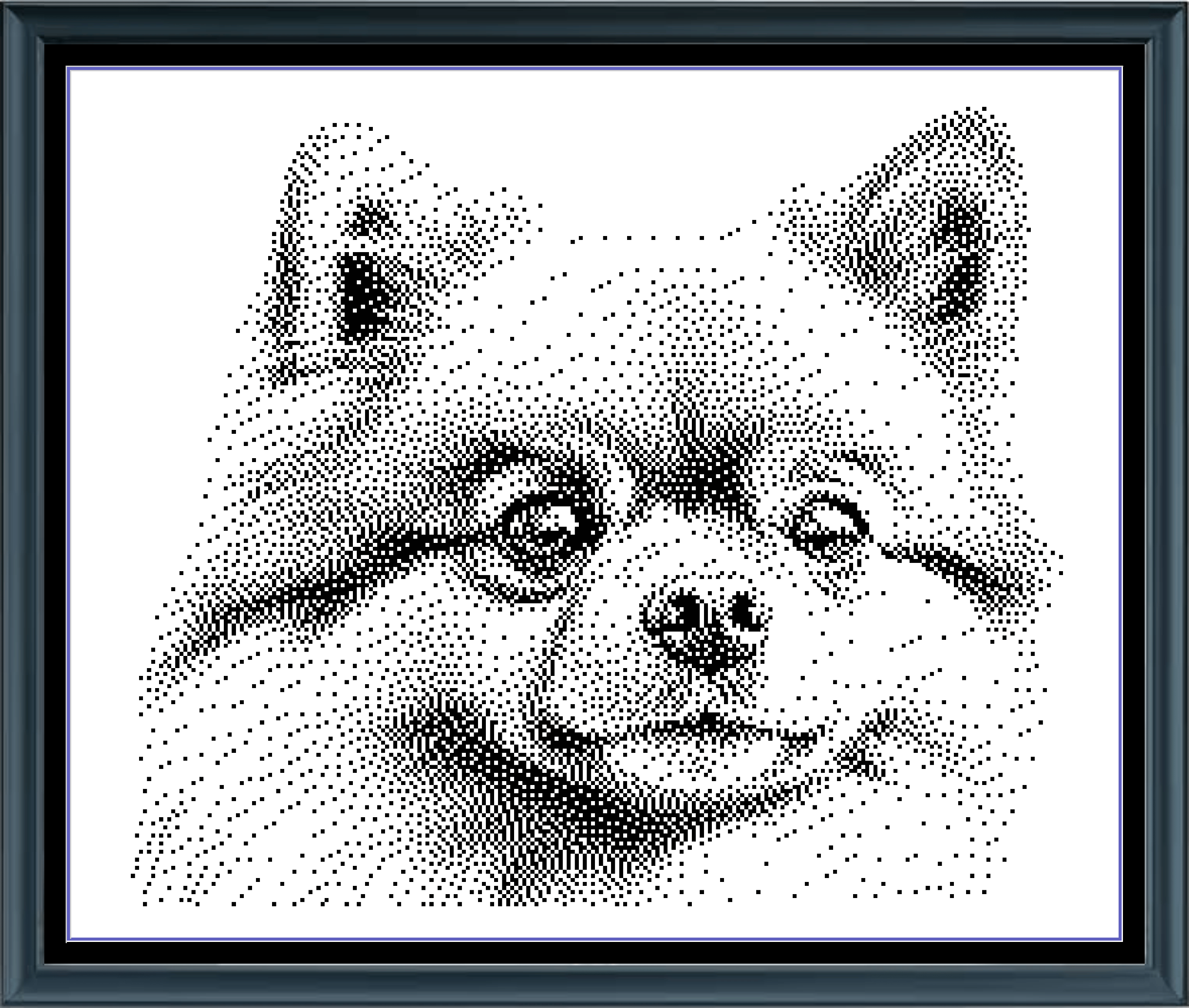 Stitching Jules Design Cross Stitch Pattern Pomeranian Dog Breed Monochrome Counted Cross-Stitch Pattern (Digital Download)